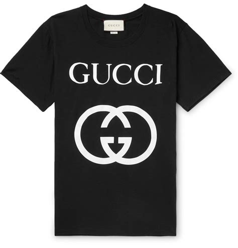 gucci logo print cotton jersey t shirt|gucci t shirt logo print.